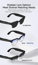 2026New AI Smart Glasses 120+Language Translation 800W Pixel Camera Video Music Player Call Business 8K Color Change Glasses Men