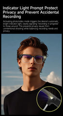 2026New AI Smart Glasses 120+Language Translation 800W Pixel Camera Video Music Player Call Business 8K Color Change Glasses Men